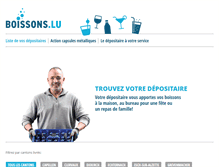 Tablet Screenshot of boissons.lu
